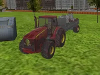 3D city tractor garbage sim